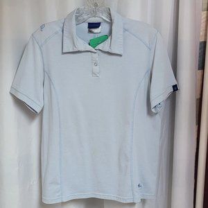 Baby Blue Irideon polo ladies Medium